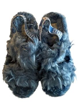 🆕 UGG Fluff Sugar Platform Faux Fur Sandals